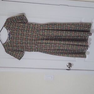 Fun Print Lularoe Amelia Dress Large
